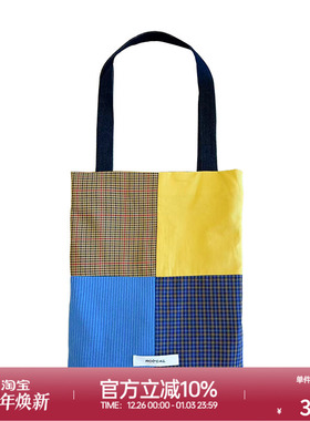 ROLLCALL 25秋冬新款 拼色格子编织包袋