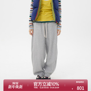 宽松垂感运动裤 休闲自然腰收脚抽绳阔腿弯刀裤 新款 ROLLCALL25秋季