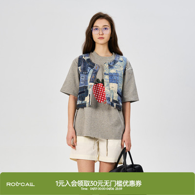 rollcall草莓印花短袖T恤