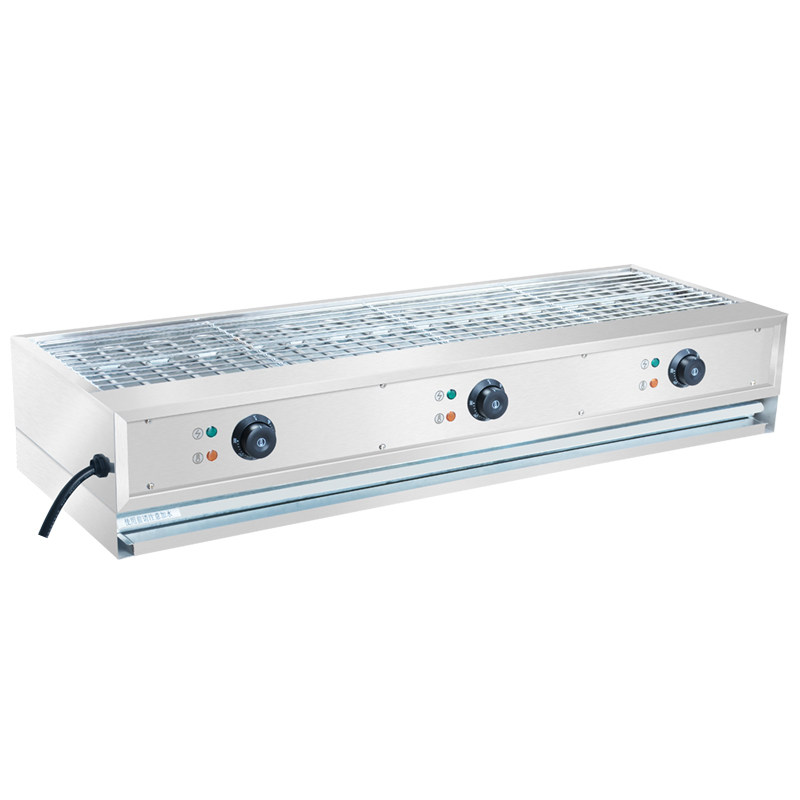 商用电烤炉不锈钢电烤串机羊肉串正新鸡排烧烤机烤串炉无烟烧烤炉