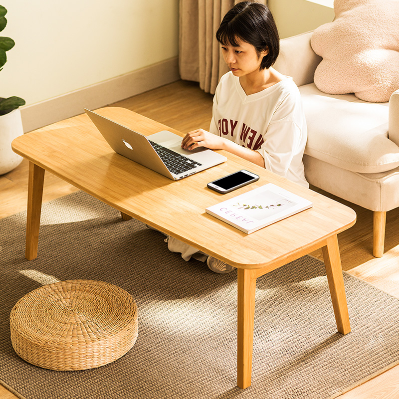 飘窗小桌子可折叠小茶几卧室坐地床上电脑桌家用窗台小矮桌炕几