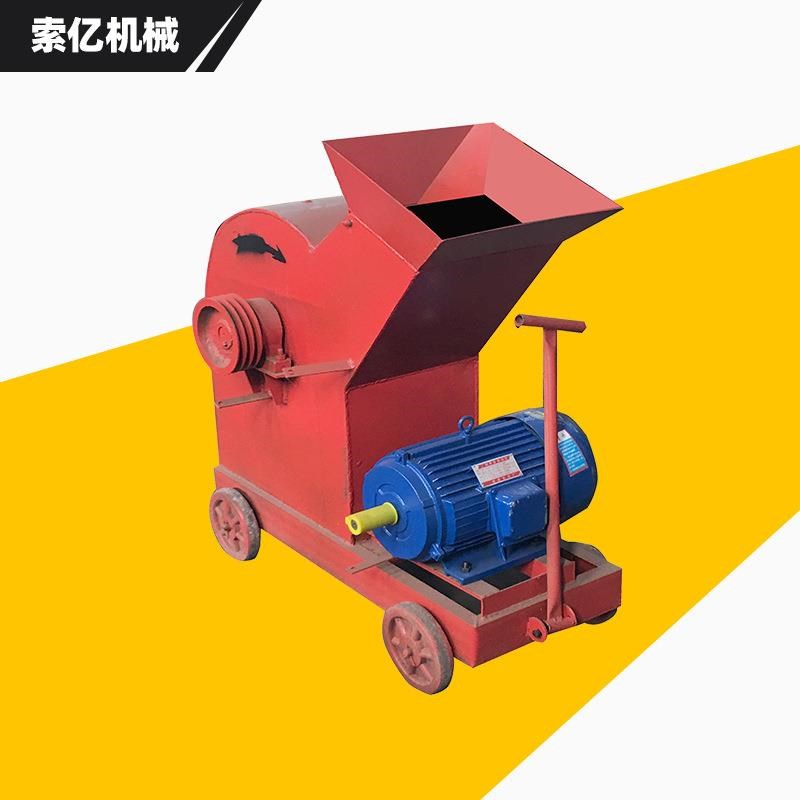 工地建筑垃圾锤i式破碎机加气砖渣地砖破碎机移动式玻璃瓶破碎机