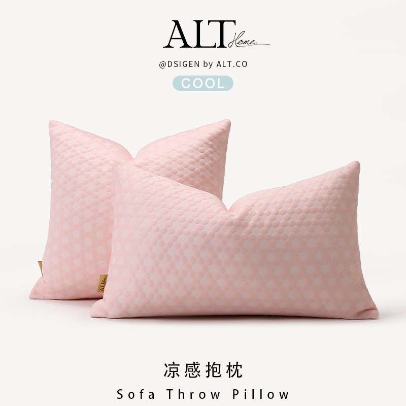 夏季纯色沙发抱枕套不含芯客厅轻z奢高级感凉感靠枕2025新款靠垫