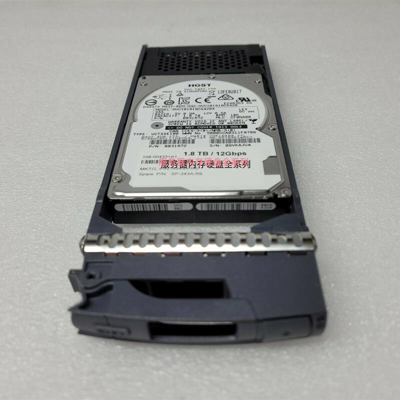 NetApp 1.8T 12Gb SAS X343A-R6存储硬盘108-00433+A1 SP-343A-R6
