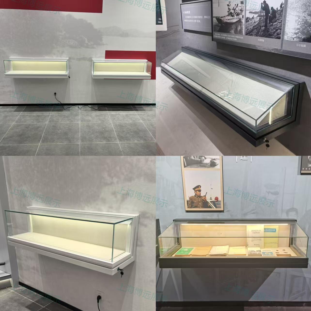 博物馆玻璃展示柜古玩文物收藏挂墙柜上墙壁柜金属烤漆展示柜