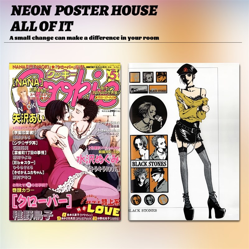 NANA海报48张可选小松奈奈本城莲动漫周边R日式卧室复古装饰