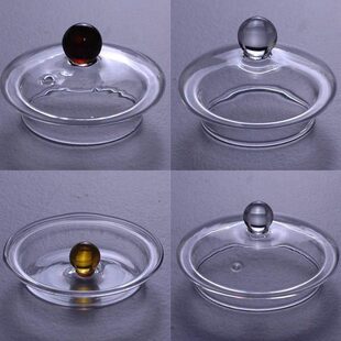 煮茶壶木盖蒸盖子1茶壶锤珠纹玻璃盖侧把纯手工