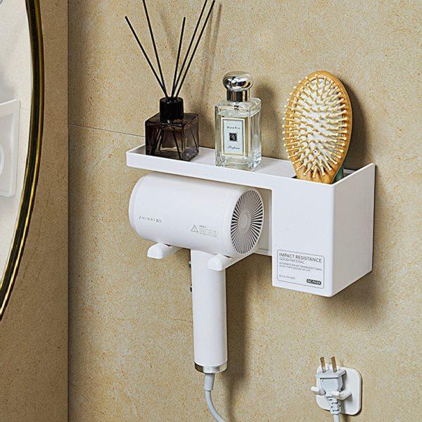 吹风机置物架免打孔卫生间壁挂式电吹风浴室风筒收纳架支架收纳架,家庭/个人清洁工具,吹风机置物架,淘宝优惠券,粉丝福利购,淘宝优惠卷