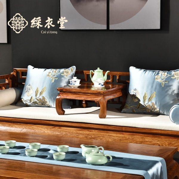 彩衣堂中式沙发垫红木布艺软饰刺绣抱枕靠垫古典圈椅垫坐垫定制,居家布艺,沙发垫,淘宝优惠券,粉丝福利购,淘宝优惠卷