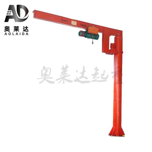 BZD1T码头船用立柱式悬臂起重机60度独臂吊无线遥控