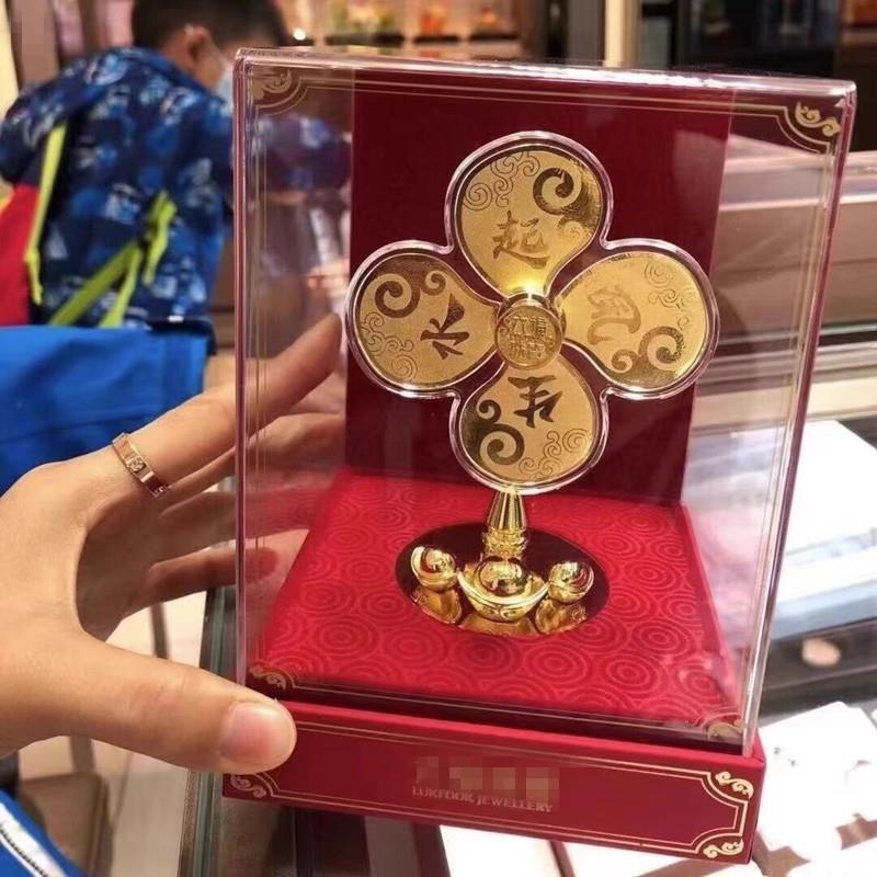 风生水起风车摆件时来运转家居金摆件工艺品保险银行开业庆典送礼