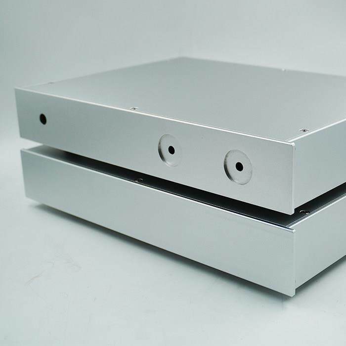 375mm 全白色 喷砂铝主机壳 前级功放 外壳DIY 全铝功放机箱