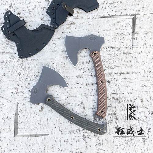 百浓营地斧劈柴野营斧狂战士斧头一体柄斧子7个厚单手斧14C28N