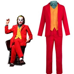 万圣节cosplay舞台角色扮演现货 小丑回魂Joker杰昆菲尼克斯cos服