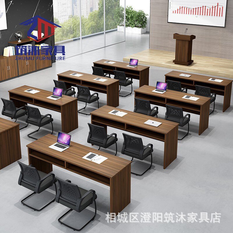 条形桌长条桌会议室条桌拼接会议桌组合培训桌椅双人三人课桌