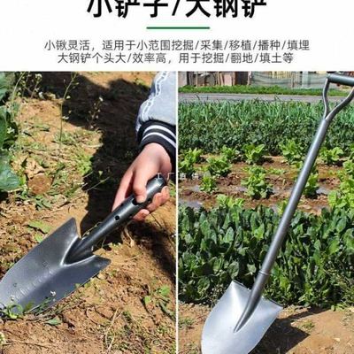家用种菜工具套装农用农具大全学生农业实践劳动锄头铲子铁锹耙子