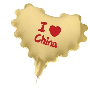饰氛围感布置 国庆节波浪纹爱心气球快闪拍照打卡道具场景装