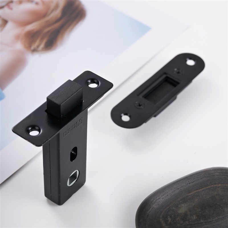 房门锁磁吸门锁磁力锁体执手配面板自动吸力锁Q舌磁吸静音磁性锁