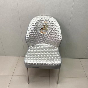 通用餐椅套家用弧形凳子防尘罩套 大弧形全包防滑椅子套北欧风四季