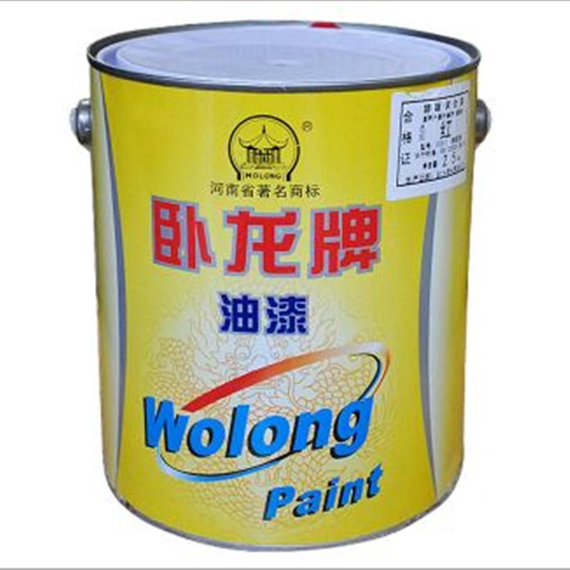 卧龙油漆 卧龙醇酸防锈漆 醇酸调和漆 磁漆 钢结构专用漆 15L