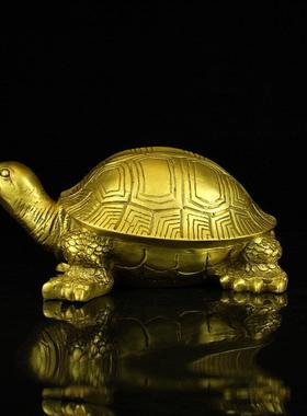 桌面铜乌龟大号铜金钱龟祝寿贺寿长寿龟家居工艺品摆饰饰品铜器