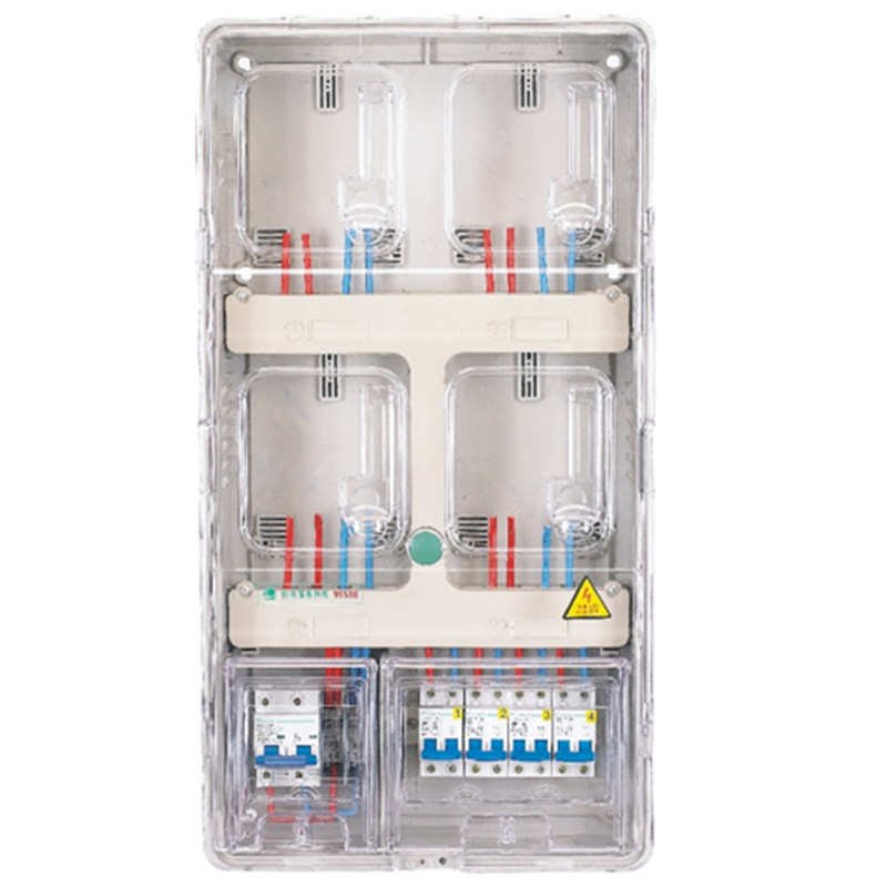 防水电表位箱箱箱国电能单相箱箱电表塑料网表配电电表计量透明4