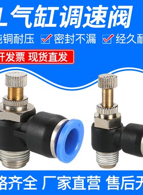 接头SLb802气缸节流阀6-01气管快插10-03调速阀12-04开关4M5