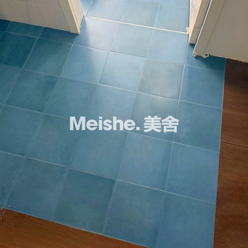 美舍 油墨蓝地砖厨房卫生间阳台客厅复古渐变色瓷砖仿古砖V215x21