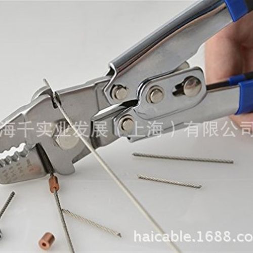 钢丝绳压接工具/压接钳/剪丝钳不锈钢/钓鱼钳HL-700B不锈钢钳子