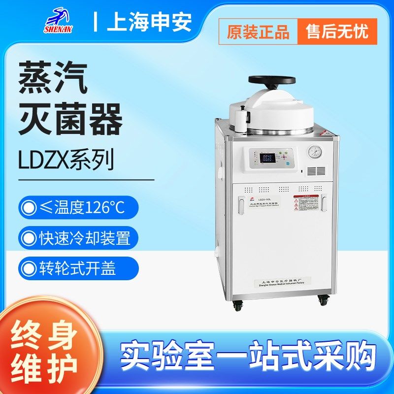 上海申安LDZX-30L高压蒸汽消毒器高温美容院实验室灭菌锅