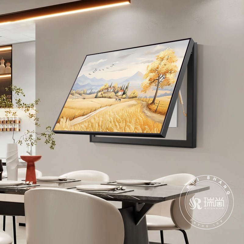 轻奢电表箱装饰画客厅配电箱电闸盒遮挡箱电源总开关挂画高档壁画