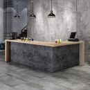 公司前台接待台酒吧咖啡厅奶茶店茶水间转角吧台休闲区loft吧台桌