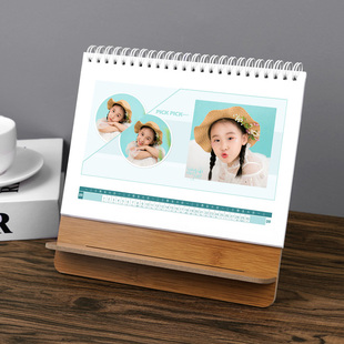木质台历定制2023日历照片来图定做儿童宝宝相片创意diy制作小月