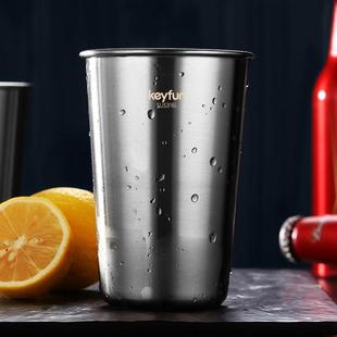 ins316L不锈钢杯子单层啤酒杯果汁杯防摔随行杯户外露营冷饮杯