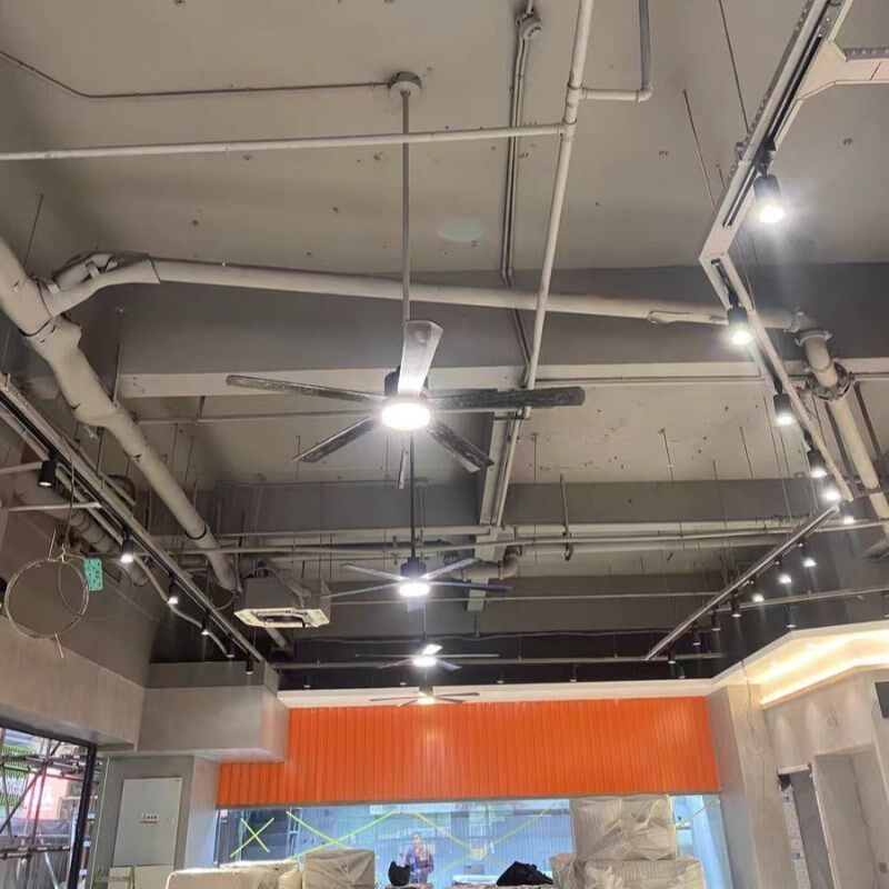 风扇灯大风力黑色吊扇灯客厅餐厅家用复古吊灯风扇一体电风扇吊灯