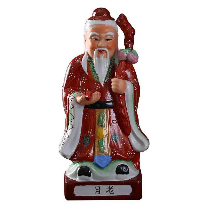 陶瓷月老神像摆件月老星君月下老人神像佛像摆件