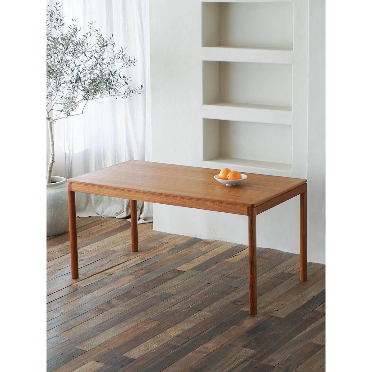 Muna家具斯堪的纳维亚缅甸柚木餐桌古风家居多功能茶几实木桌