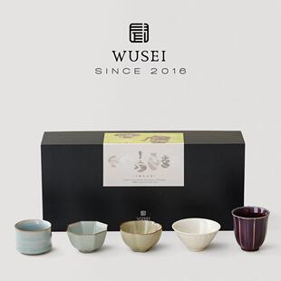 闻说|五大名窑茶杯主人杯个人专用功夫茶具送礼高档轻奢礼盒装