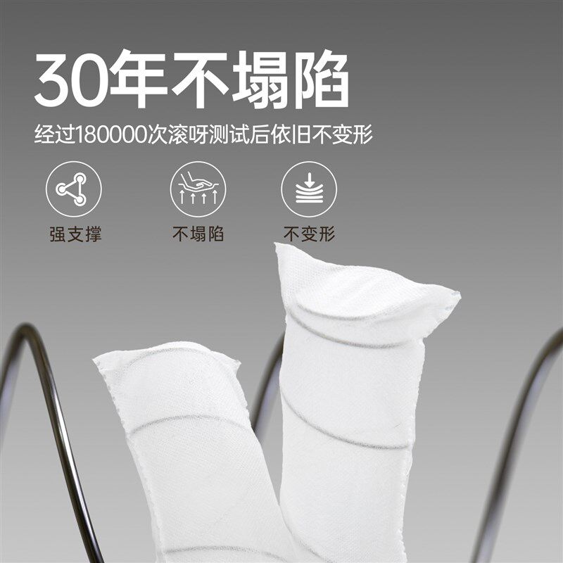 五星级酒店牀垫卷包压缩独立袋装弹簧席梦家用乳胶记忆棉思软硬厚