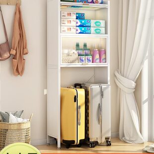 客厅厨房式置物架行李箱货架储物阳台收纳柜高脚方下空茶吧机架上