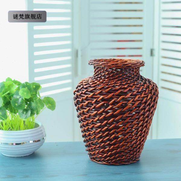 花瓶海的女儿水姑娘傣族舞摆件坛子醋酒坛缸草柳藤竹编器道具罐,家居饰品,户外/庭院摆件,淘宝优惠券,粉丝福利购,淘宝优惠卷