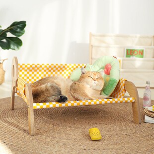 猫床四季 猫窝夏季 通用吊床夏天摇篮床小狗窝可拆洗猫躺椅猫咪沙发