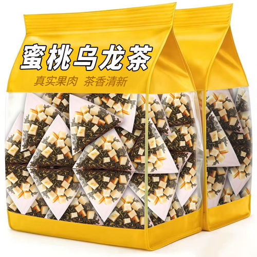 蜜桃乌龙茶袋装三角茶包冷泡茶叶冲饮水果茶独立小包装官方旗舰店