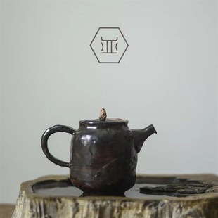 耐热泡茶壶陶瓷过滤单壶小号家用手工粗陶茶壶复古功夫茶具 日式