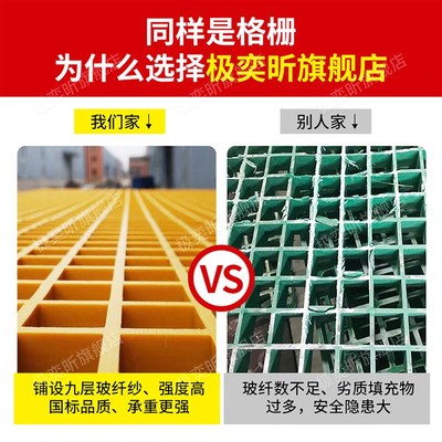 玻璃钢格栅板树篦子排水沟盖板光伏走道养殖地网格板洗车房地格栅