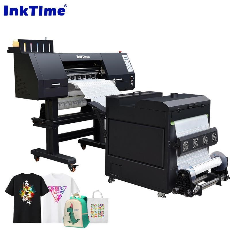 白墨柯式烫画打印机一体抖粉机免刻字免刻字数码直喷T恤印花机器