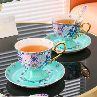 美道异国风情咖啡杯马克杯欧式下午茶茶具宫廷款奢华骨瓷杯碟套装