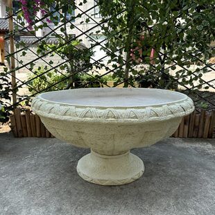 大花盆宾馆小酒店欧式花园盘区楼门石庭院广场户外前料别墅园林口