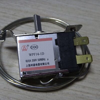 WPF14-1D 温控器 二边安装 二插脚 温控 探头50cm-3米