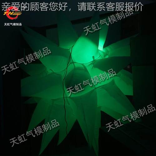 直家销气模星星形状9041LELD厂灯充气模型婚庆ED气球